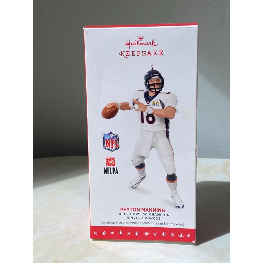 Hallmark Ornament Peyton Manning Denver Broncos Super Bowl 50 Champion NFL 2016